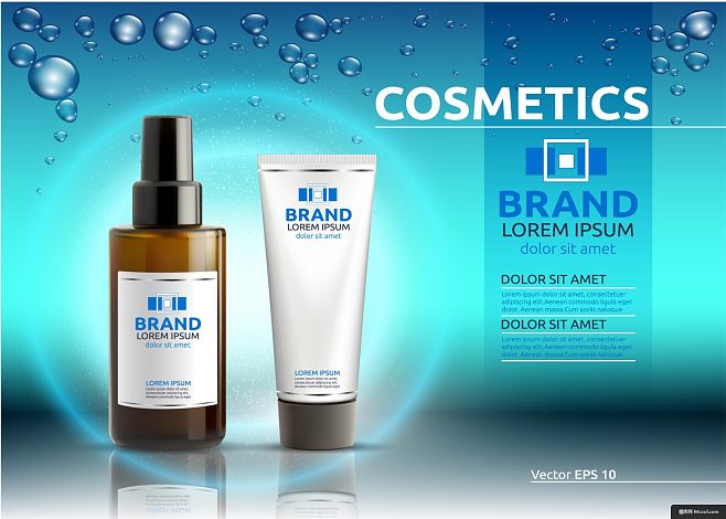 身體乳 化妝品 自然 精油 美容產(chǎn)品 包裝 美妝海報廣告海報平面設(shè)計(jì)